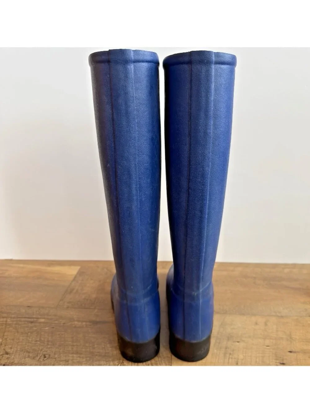 Le Chameau Paris Women's Blue Jersey Lined Rain Boots EU 36 / US 5.5 -6